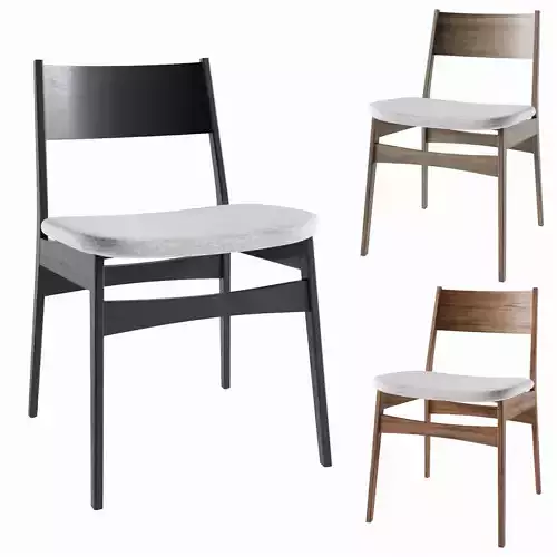 Baltimore dining chair West Elm 3D model