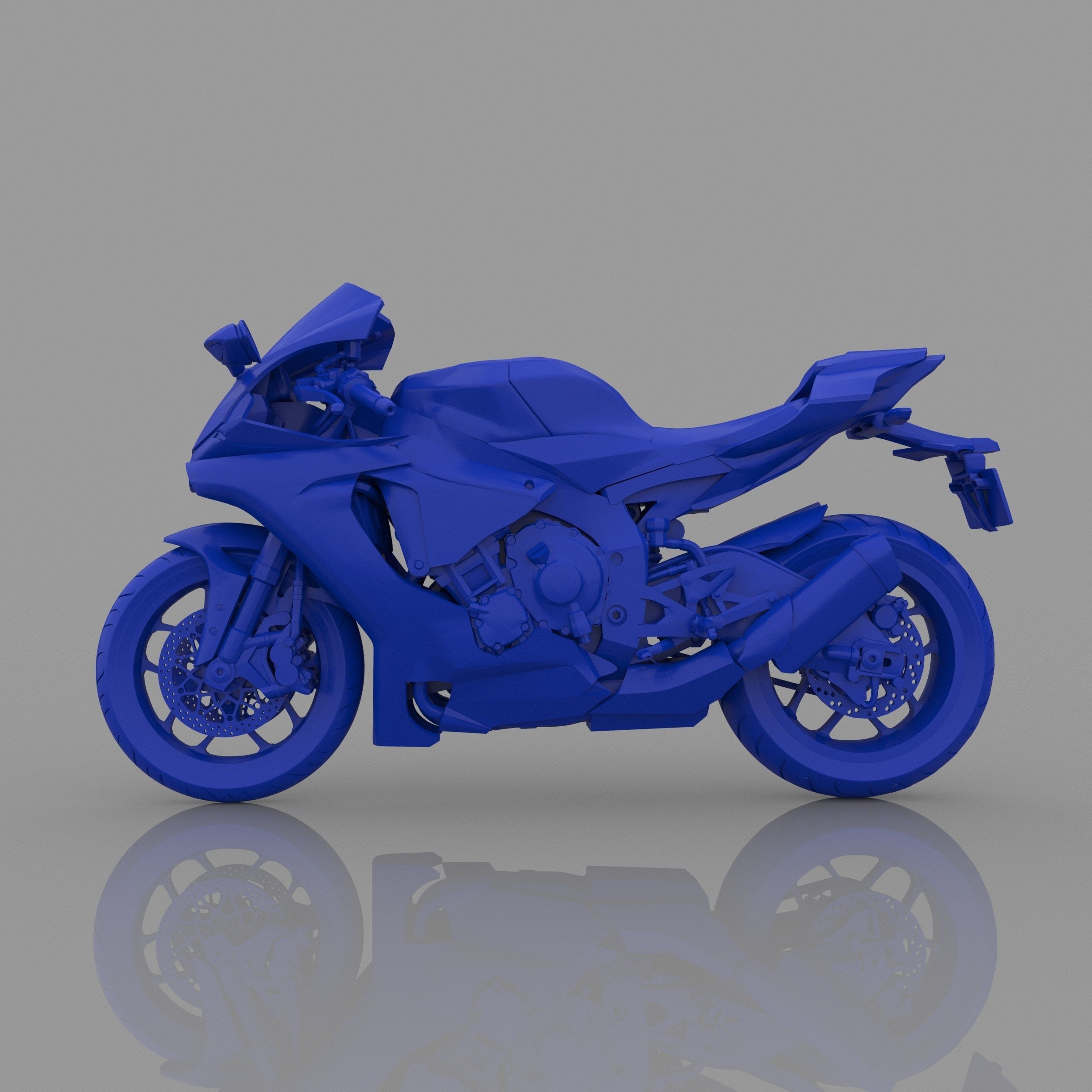YAMAHA YZF - R1 3D MODEL CUSTOM READY PRINTING STL FILE 3D print model_4