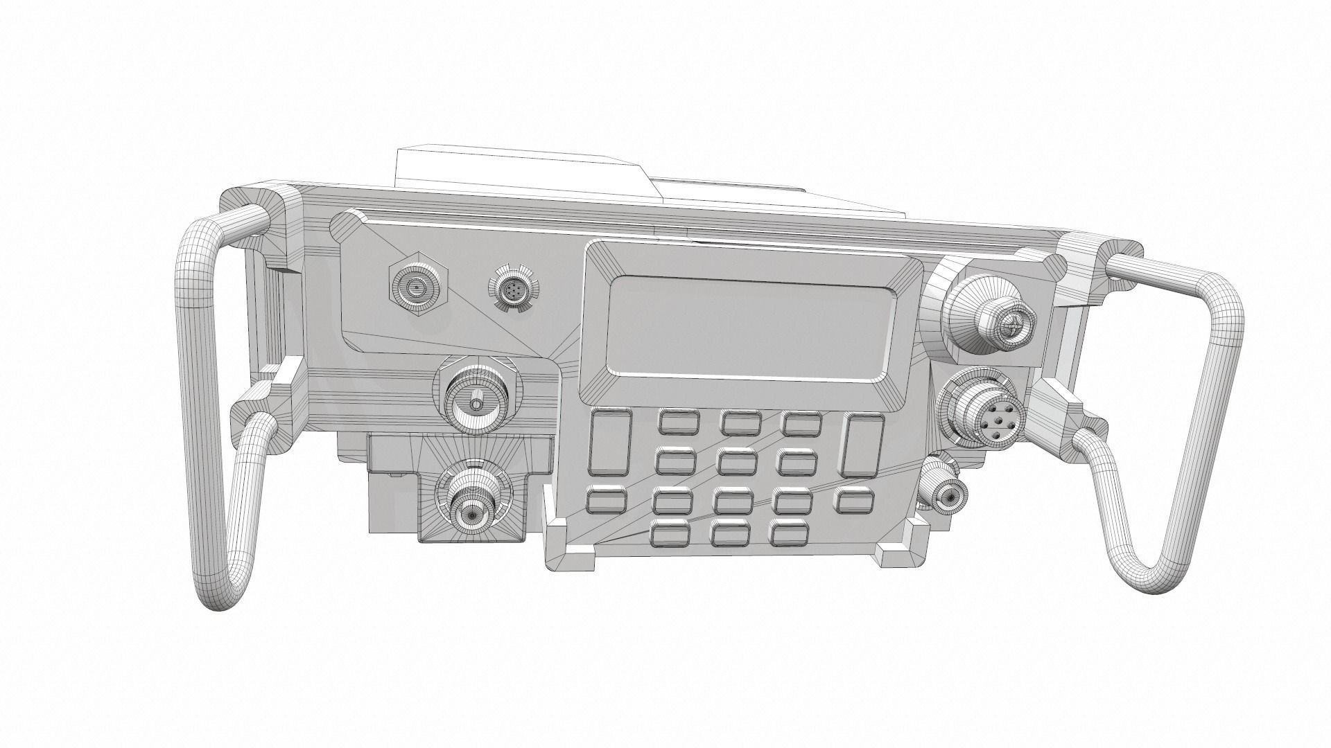 Radio military AN PRC-117G 3D model_10