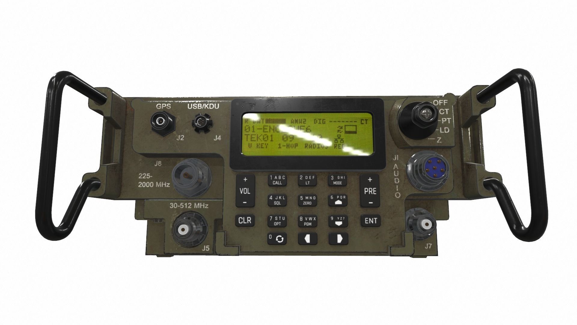Radio military AN PRC-117G 3D model_1