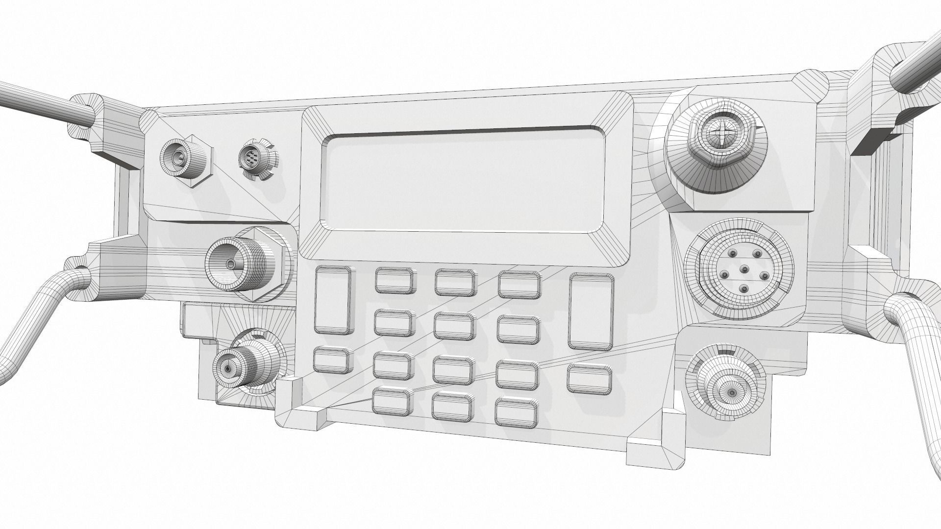 Radio military AN PRC-117G 3D model_15