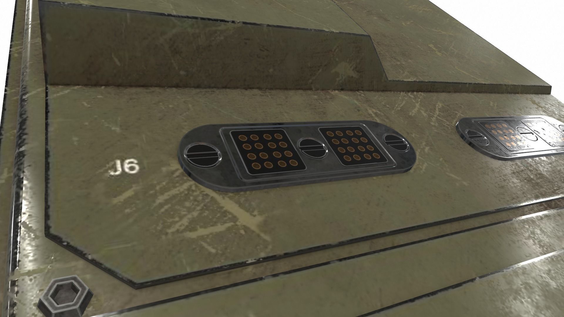 Radio military AN PRC-117G 3D model_8