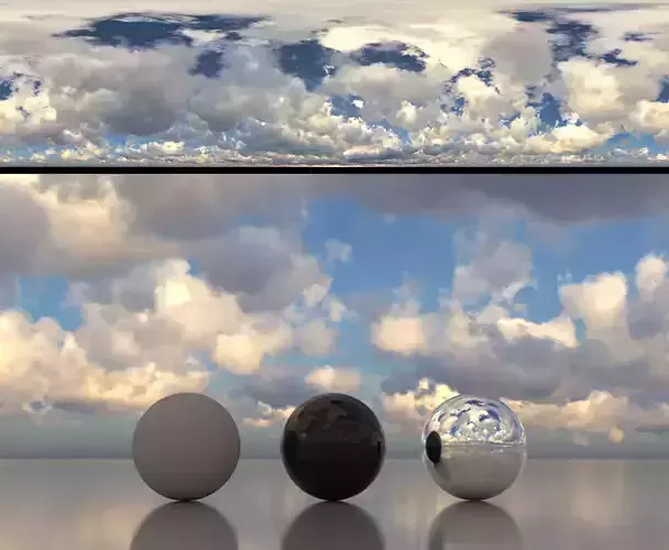 Skydome HDR - Overcast Cloudy Afternoon - 1