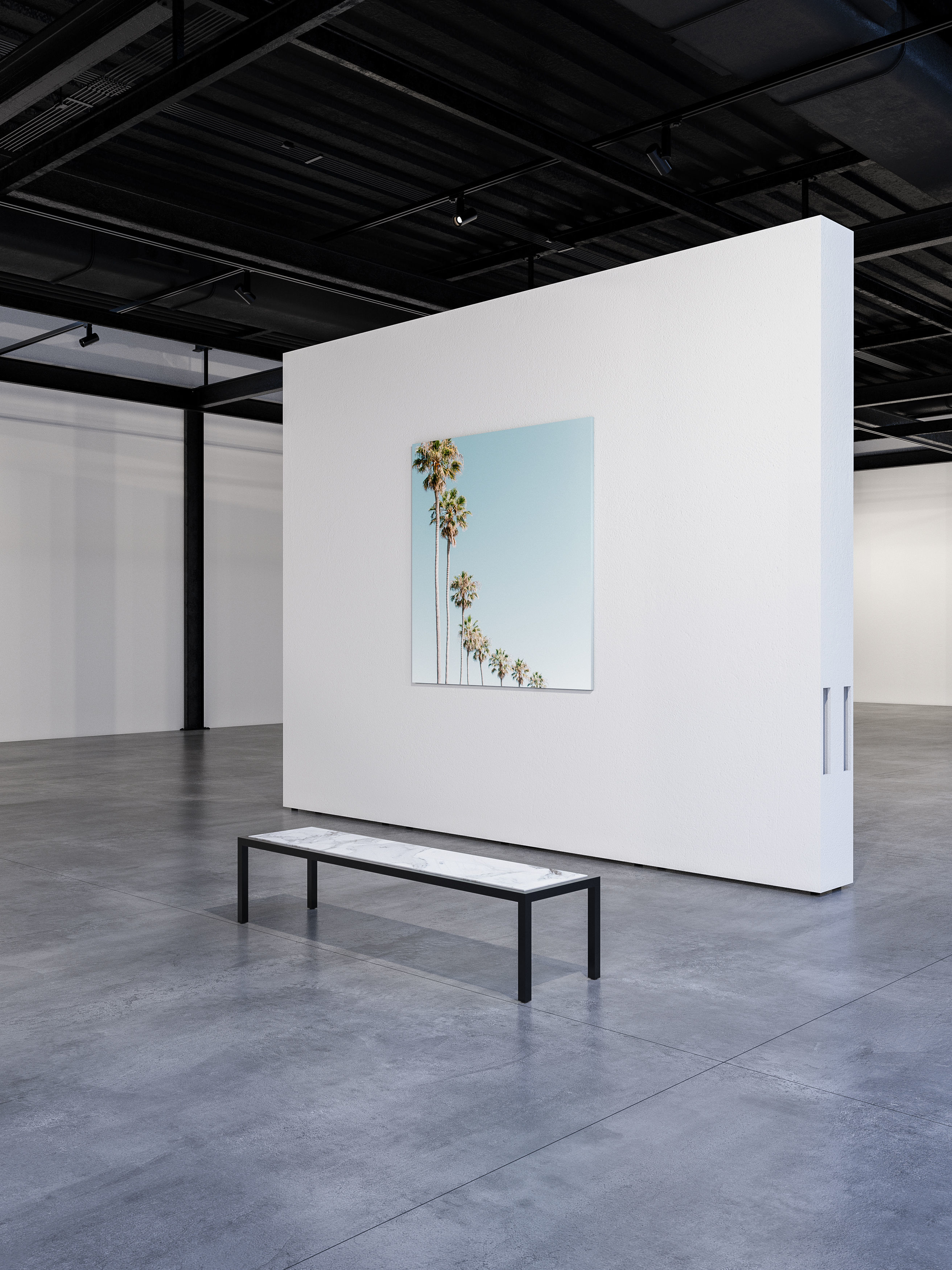 Contemporary Art Gallery Low-poly 3D model_8