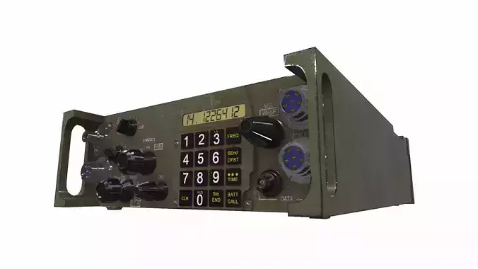 Radio military AN PRC-119 3D model