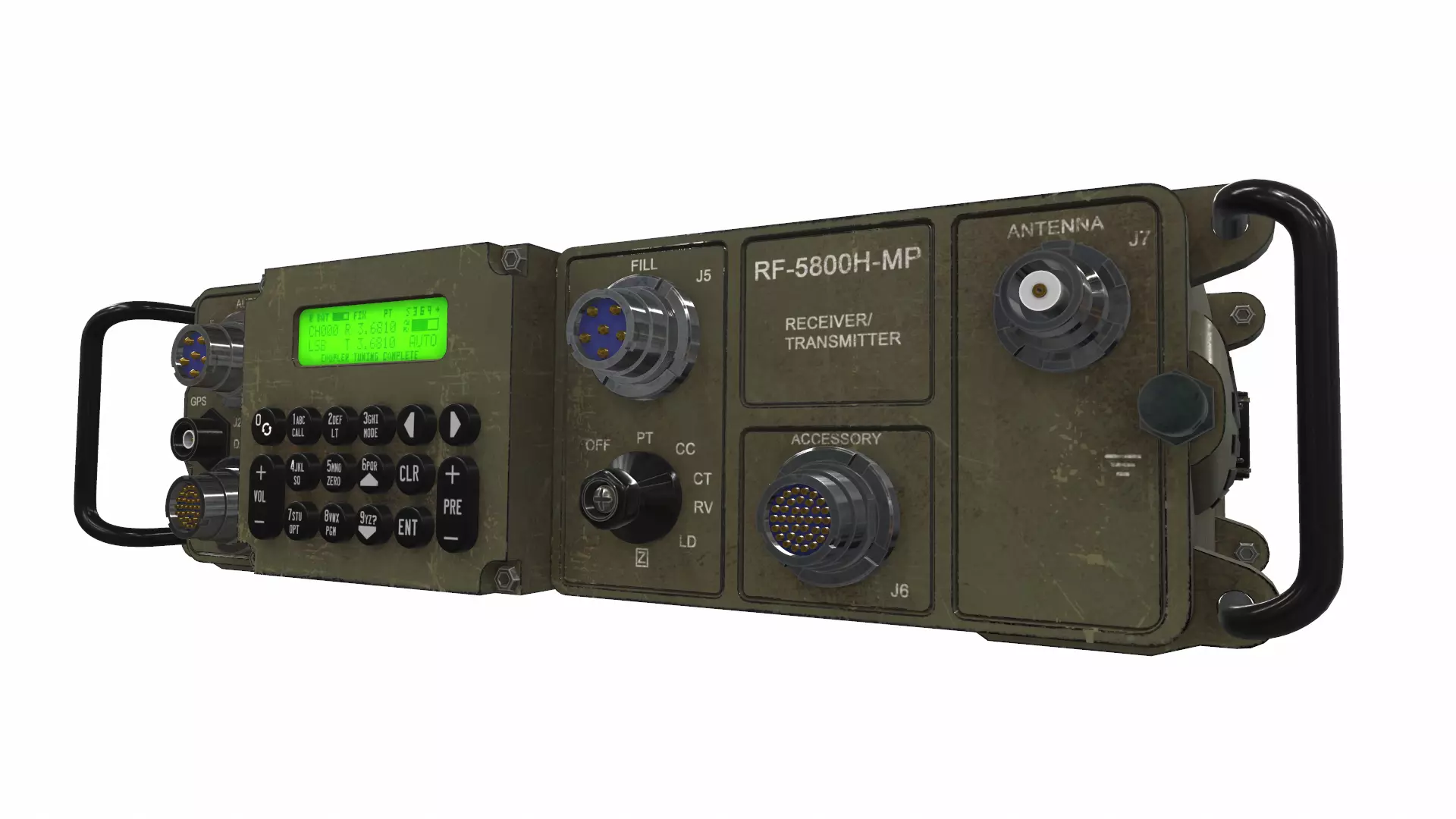 Radio military AN PRC-150 RF-5800 3D model