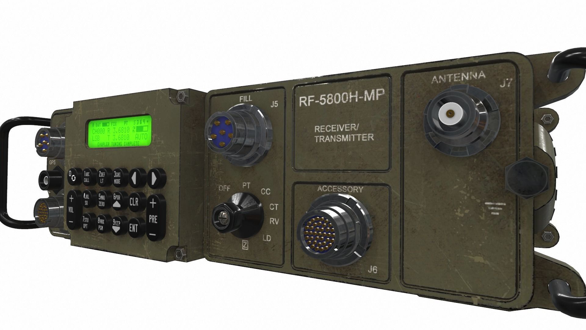 Radio military AN PRC-150 RF-5800 3D model | CGTrader