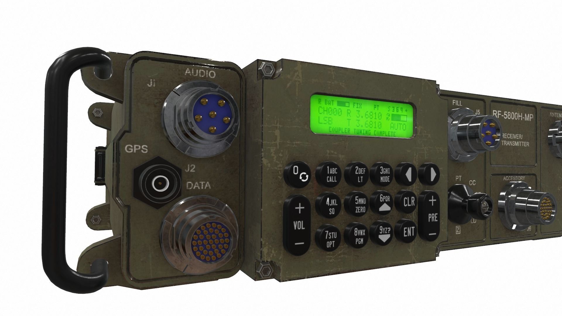 Radio military AN PRC-150 RF-5800 3D model | CGTrader