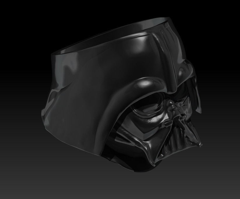Ring of  Darth Vader - Created by movie Star Wars 3D print model_5