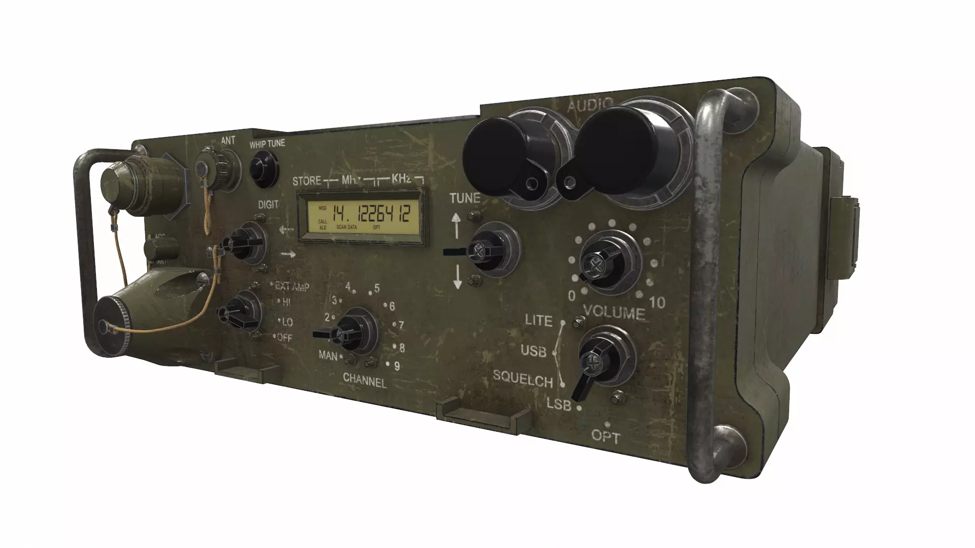 Radio military AN PRC-1099A 3D model
