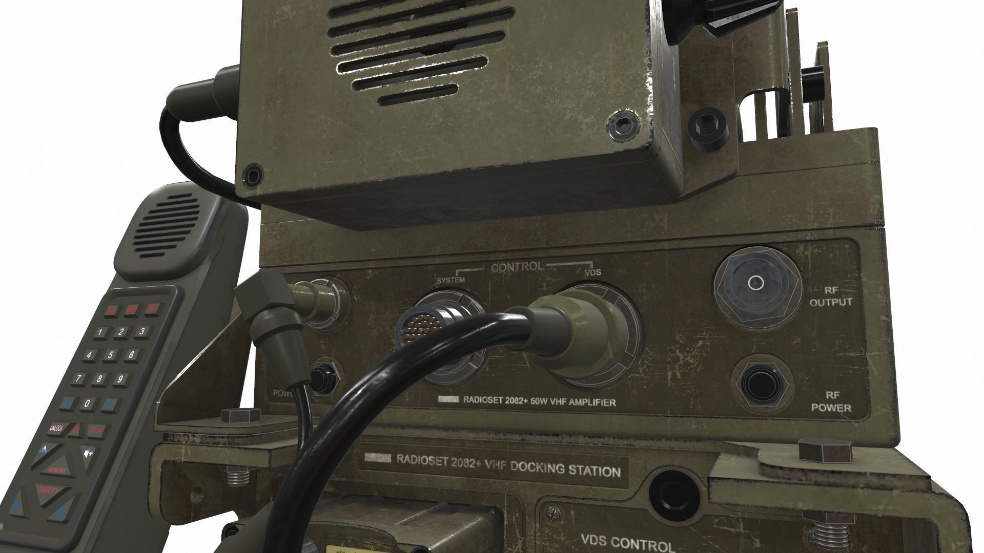 Radio military AN PRC-2082 tactical unit 3D model_7