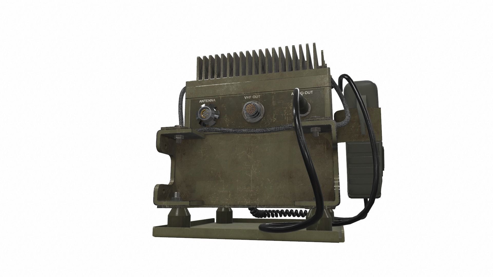 Radio military AN PRC-2082 tactical unit 3D model_3