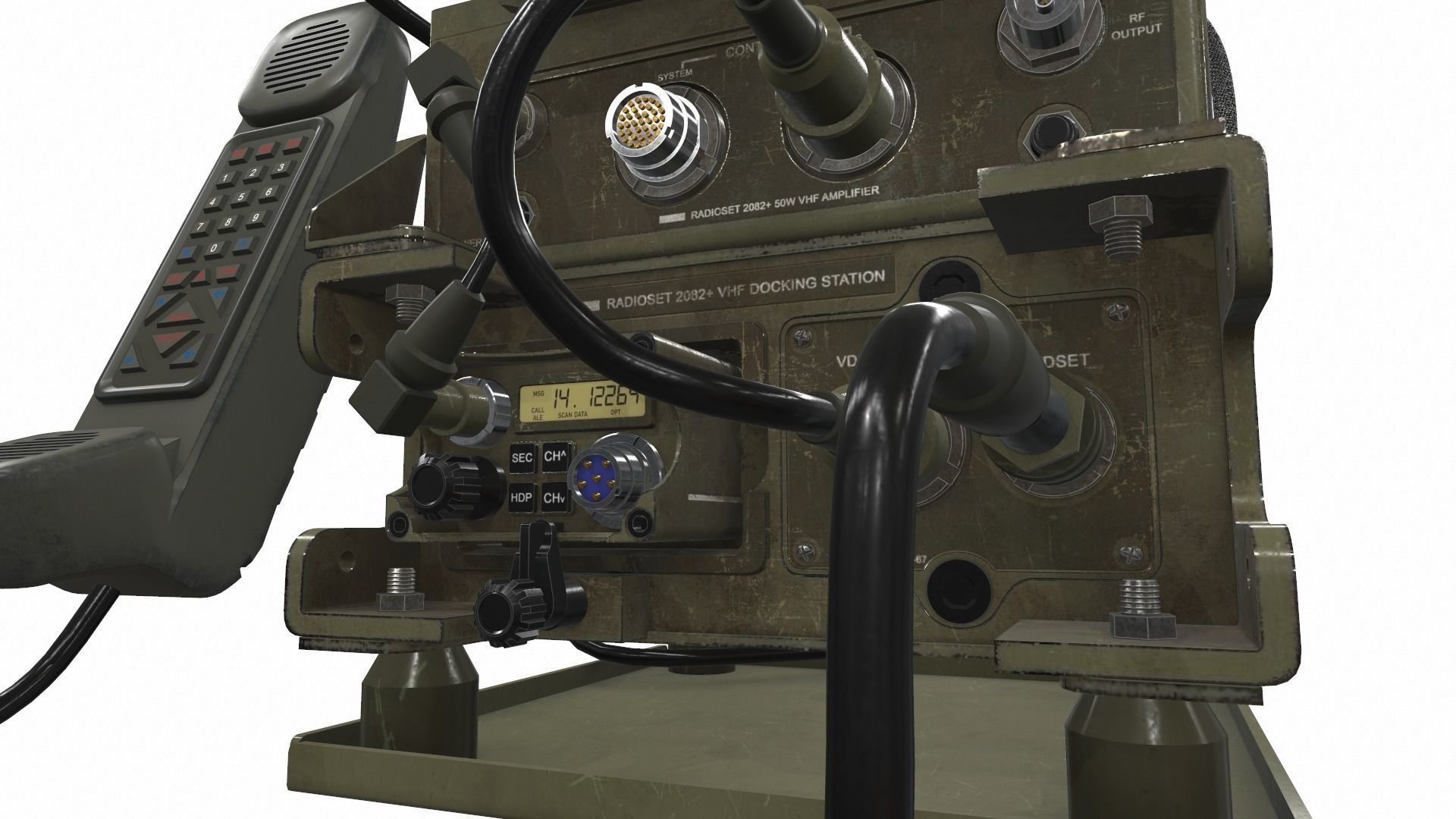 Radio military AN PRC-2082 tactical unit 3D model_6