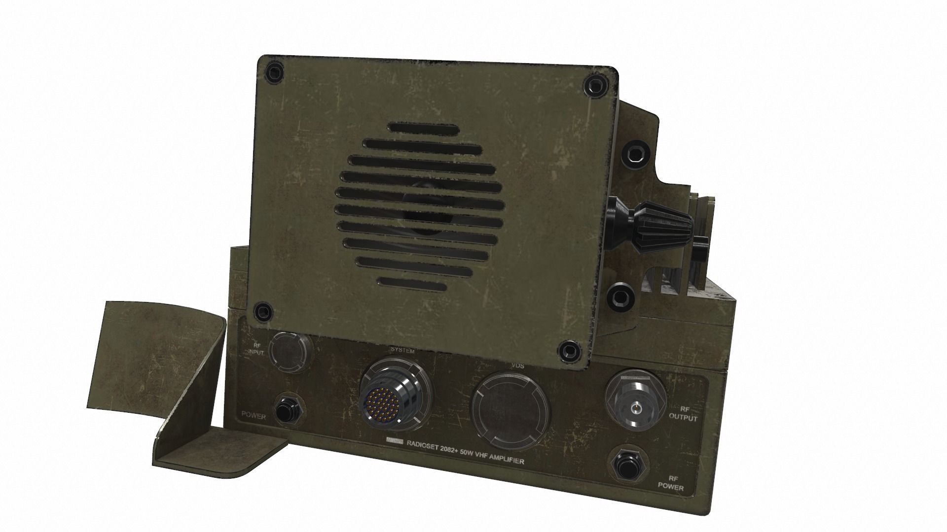 Radio military AN PRC-2082 tactical unit 3D model_11
