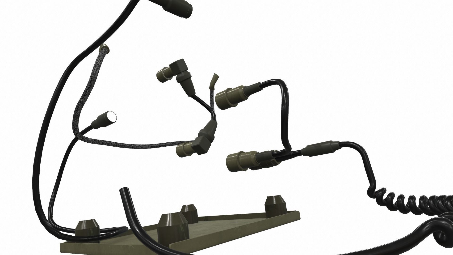 Radio military AN PRC-2082 tactical unit 3D model_13