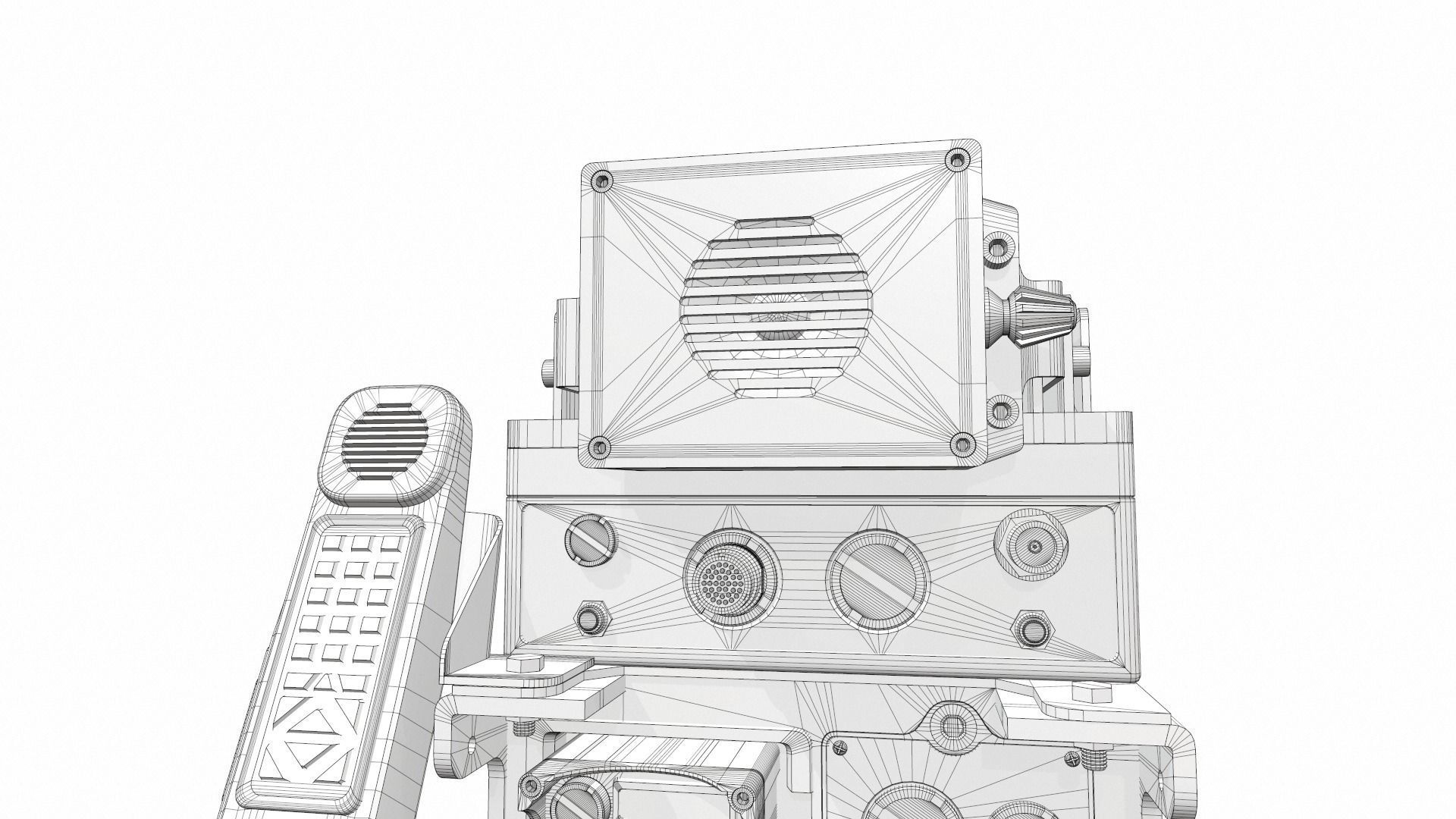 Radio military AN PRC-2082 tactical unit 3D model_24