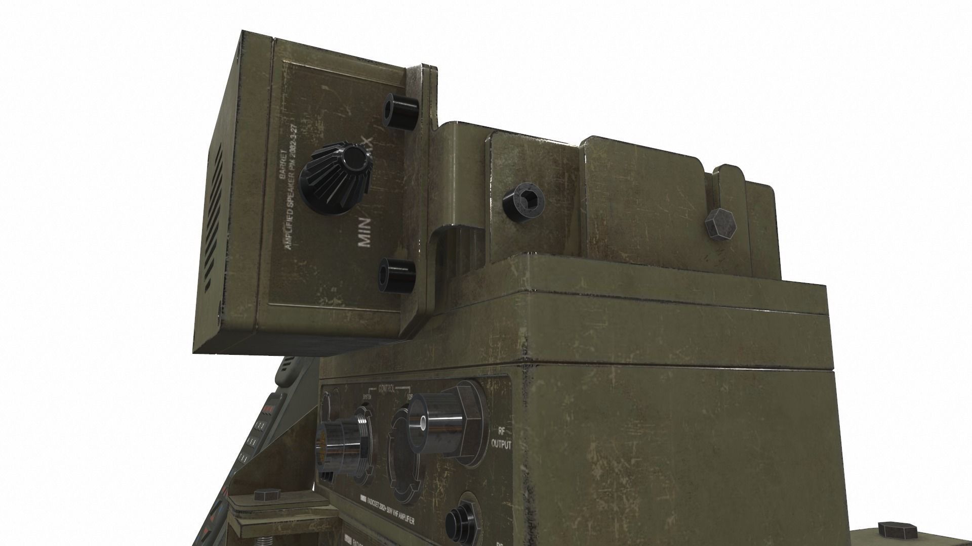 Radio military AN PRC-2082 tactical unit 3D model_15