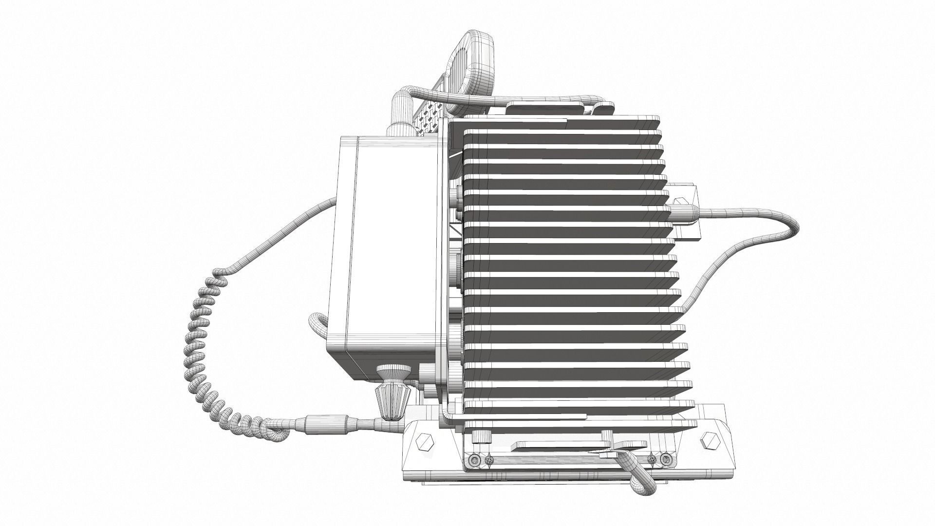 Radio military AN PRC-2082 tactical unit 3D model_21
