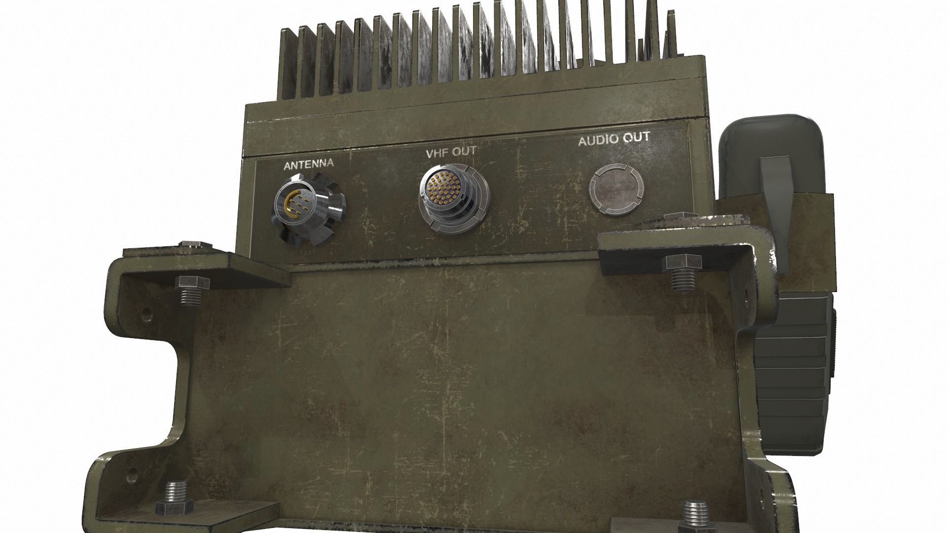 Radio military AN PRC-2082 tactical unit 3D model_17