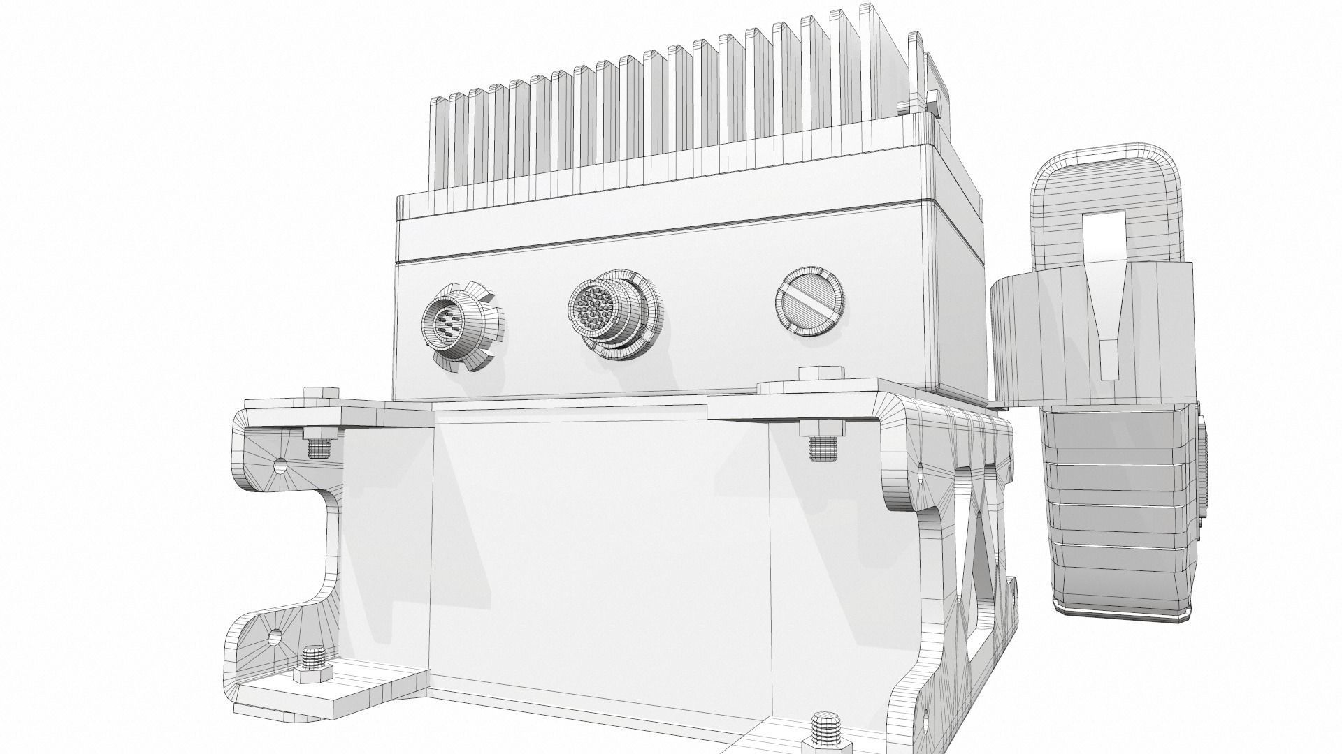 Radio military AN PRC-2082 tactical unit 3D model_25
