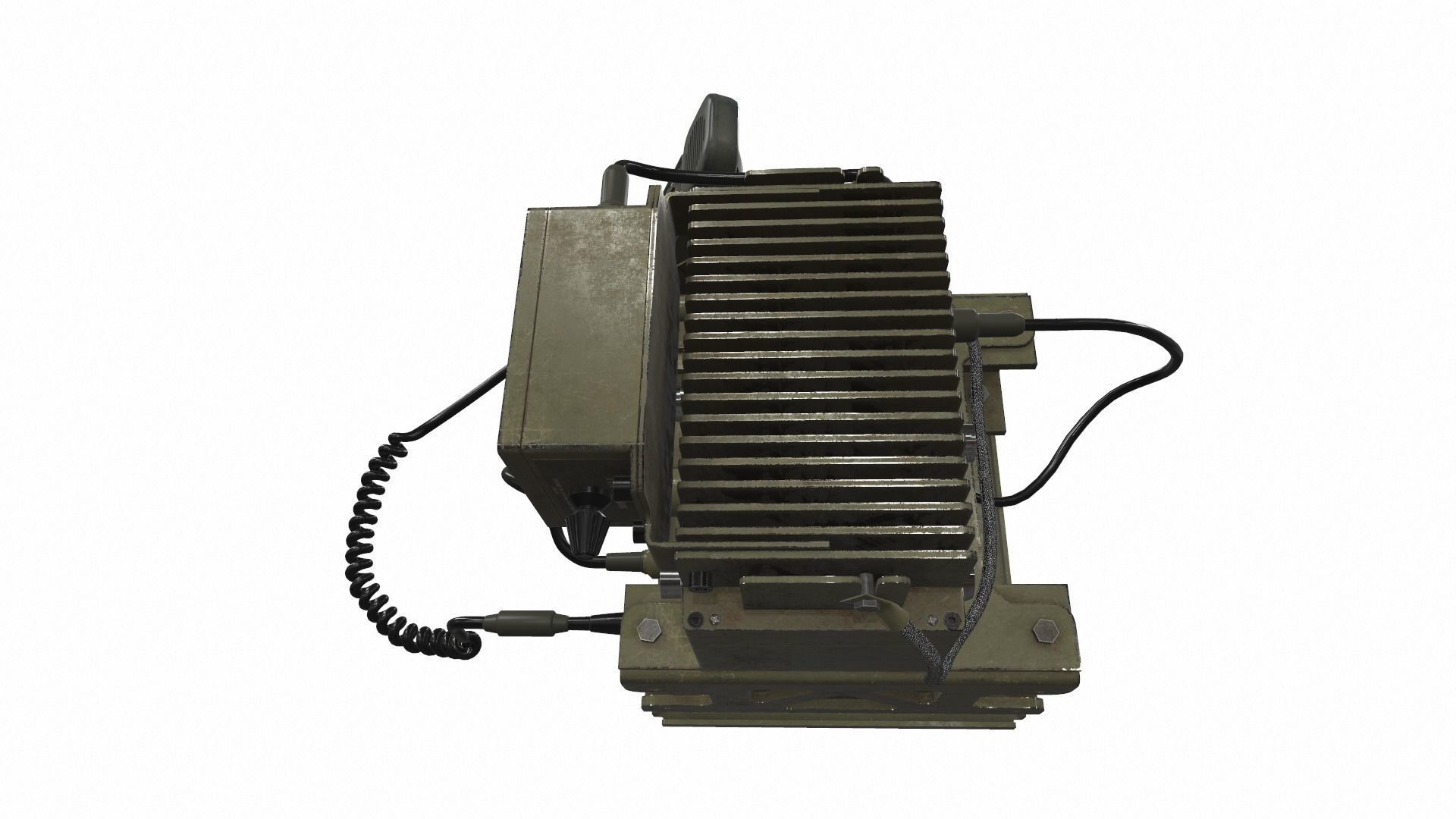 Radio military AN PRC-2082 tactical unit 3D model_4