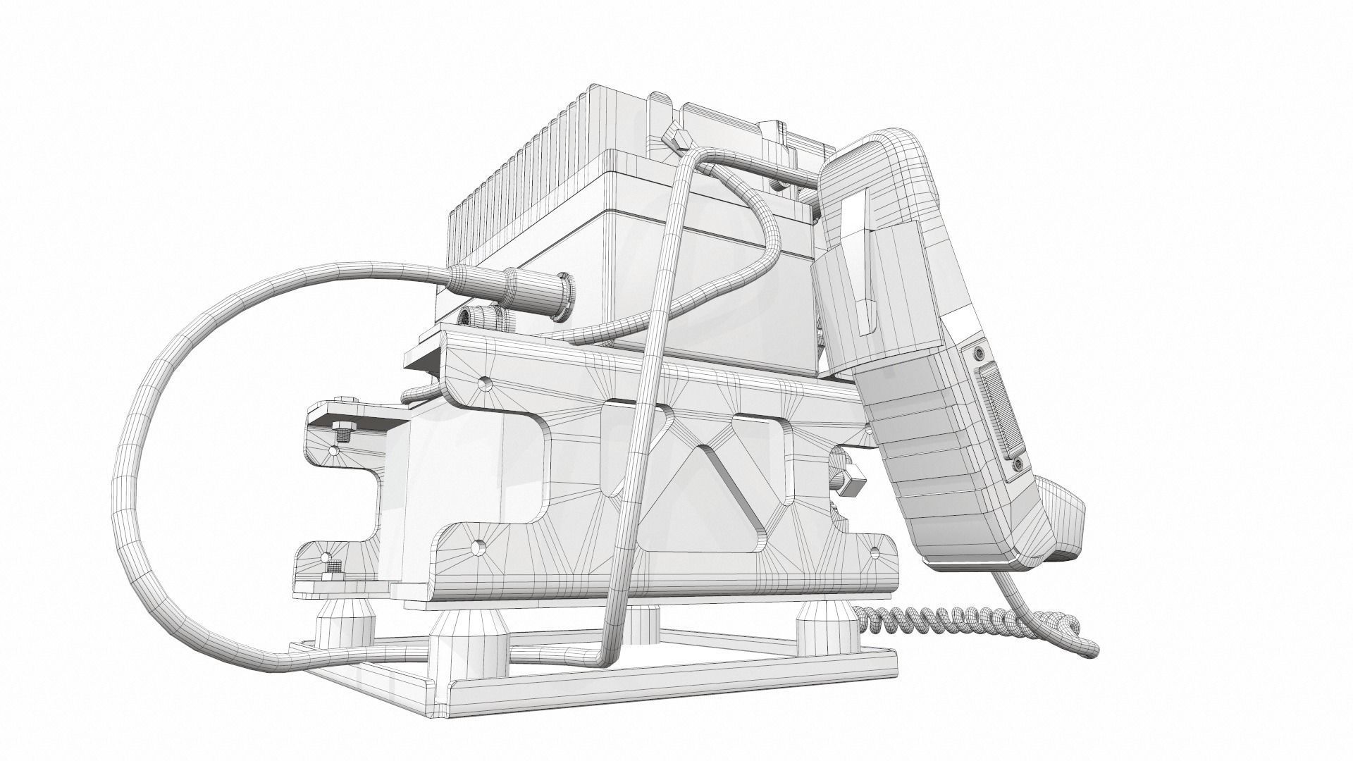 Radio military AN PRC-2082 tactical unit 3D model_19
