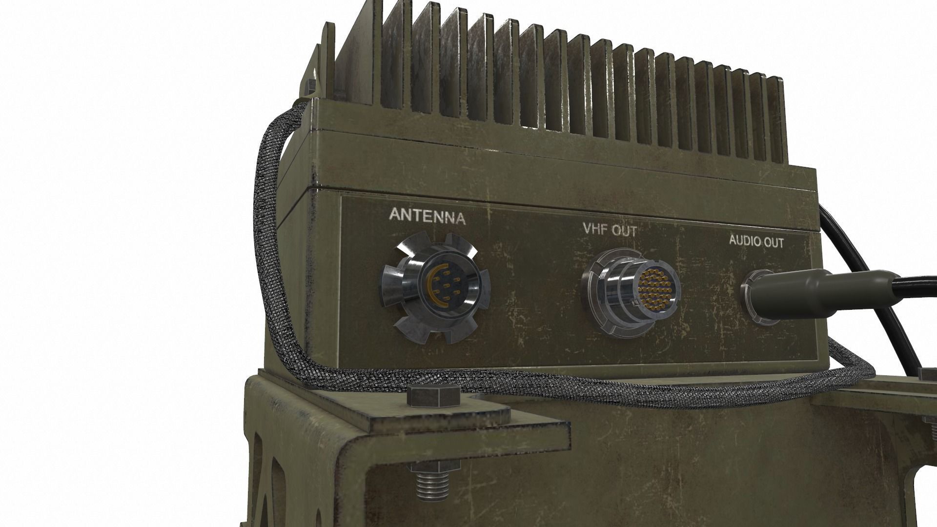 Radio military AN PRC-2082 tactical unit 3D model_8