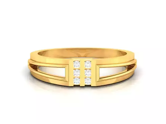 Women Band Ring 3dm render detail