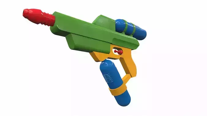 Toy water gun 1 3D model