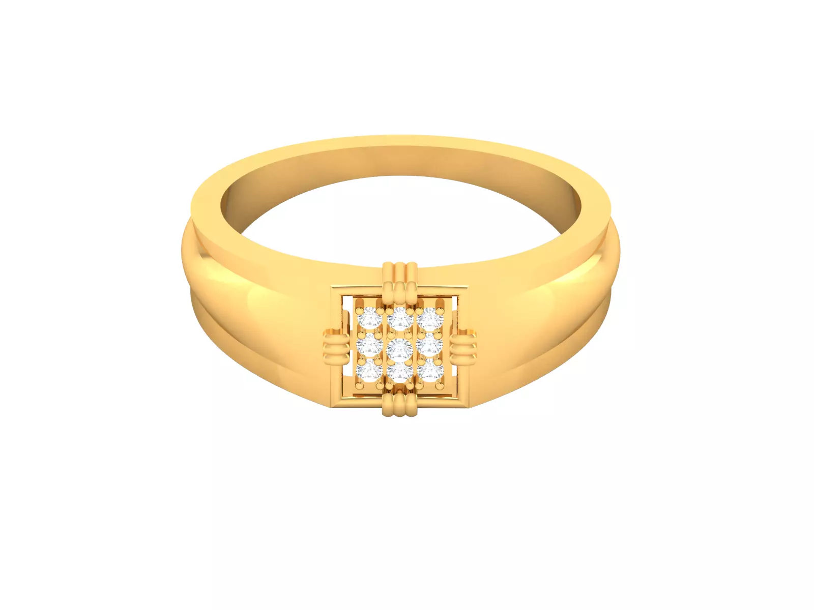 Gents Grooms Band Ring 3dm render detail 3D print model_0