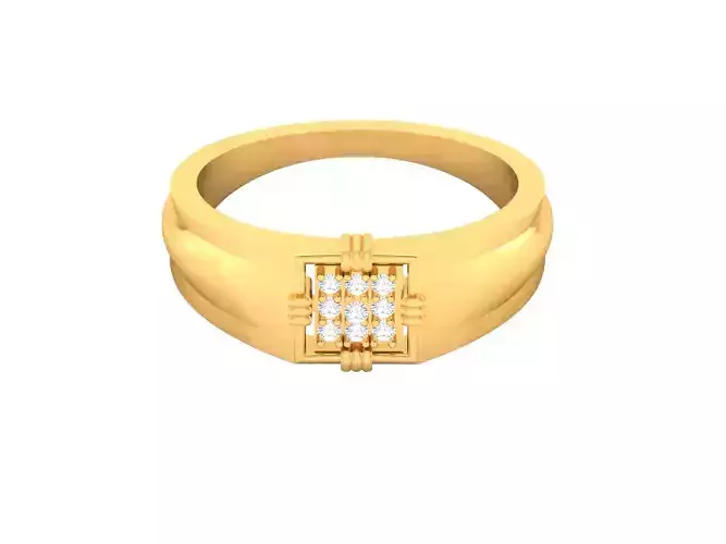 Gents Grooms Band Ring 3dm render detail 3D print model
