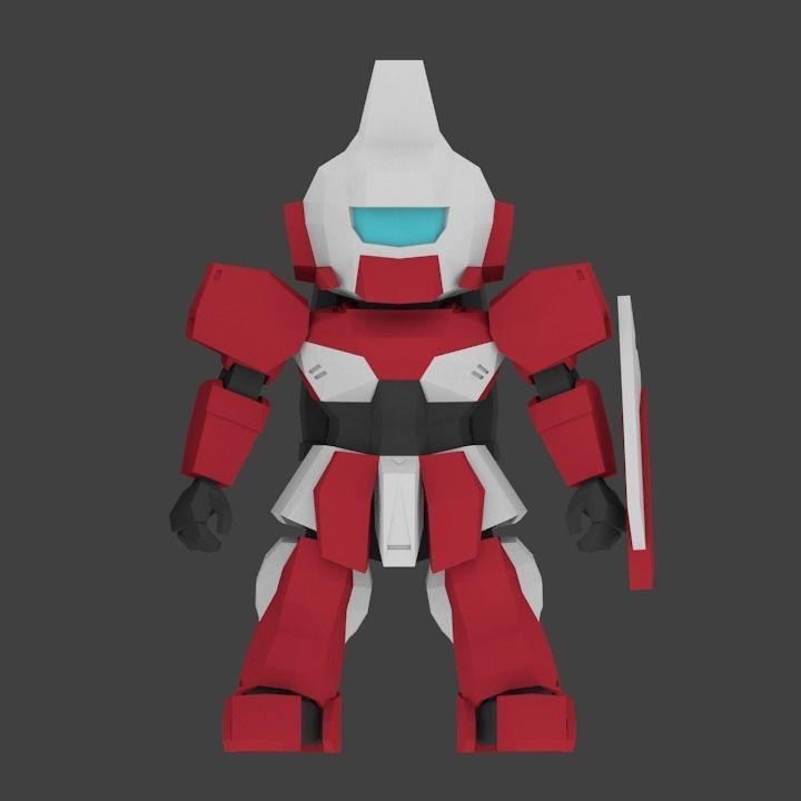 Super Mecha 19 - Rikebi of Code Name RK3BI - 3D Print Ready 3D print model_1