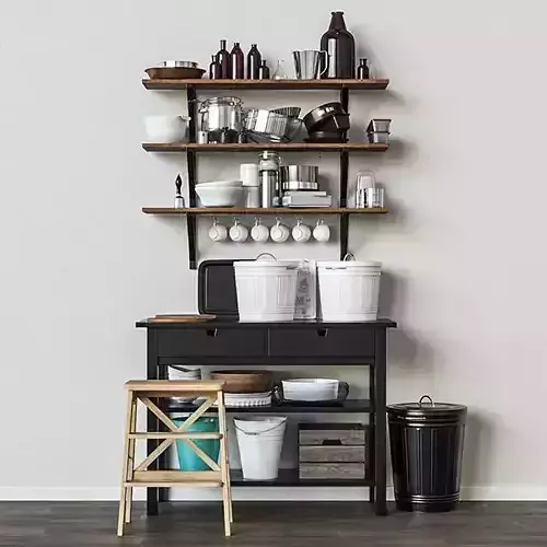 Kitchen decor set 3D model