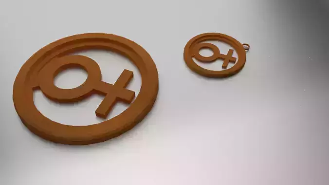 Glass Coaster Venus and Pendant