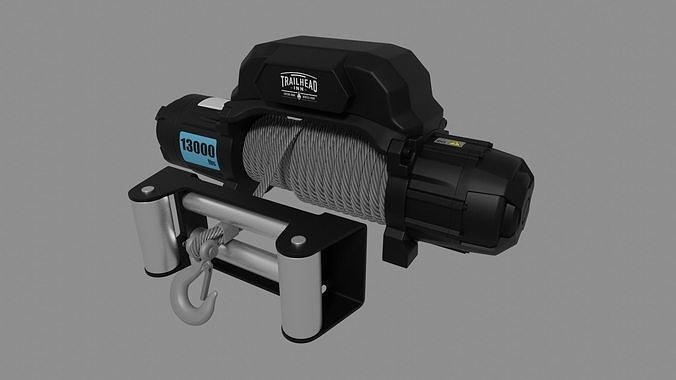 Electric 12v winch 3D model