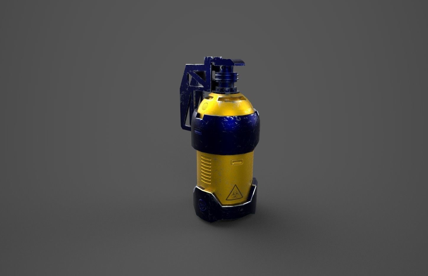 scifi extinguisher  lowpoly Free low-poly 3D model_3