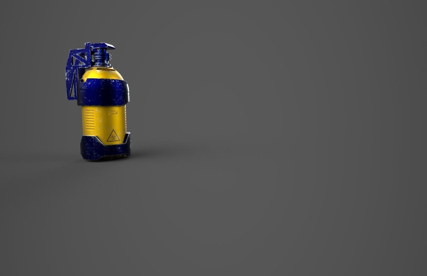 scifi extinguisher  lowpoly Free low-poly 3D model_4