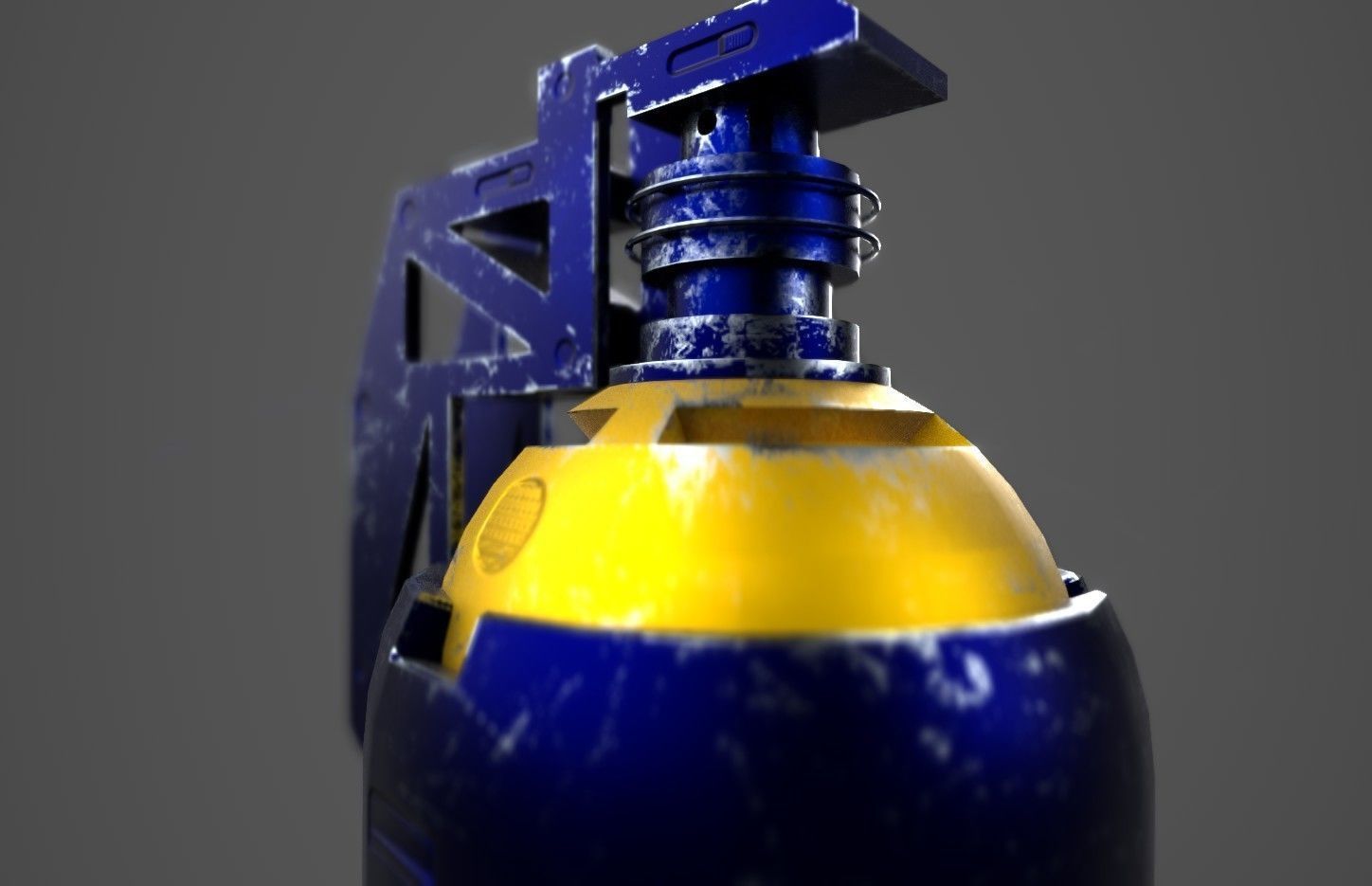 scifi extinguisher  lowpoly Free low-poly 3D model_5