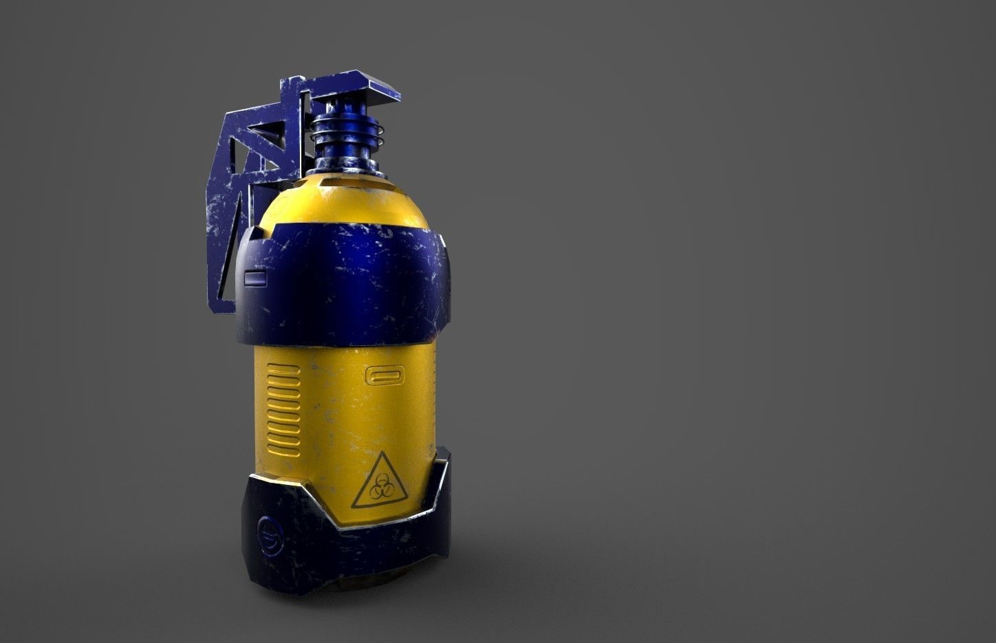 scifi extinguisher  lowpoly Free low-poly 3D model_2