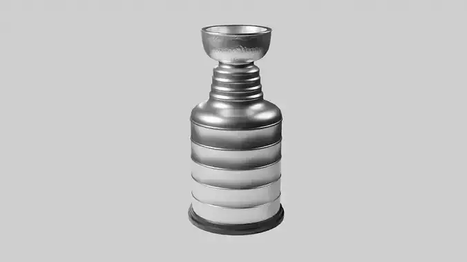 Miniature Stanley Cup Low-poly 3D model