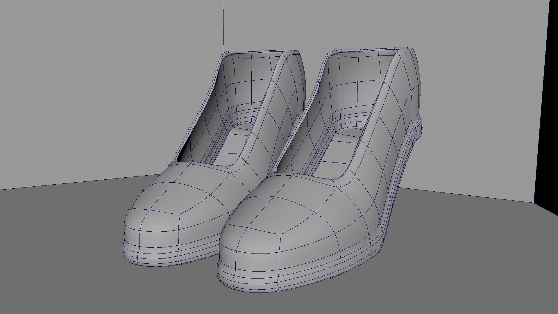 female shoe  Low-poly 3D model_8