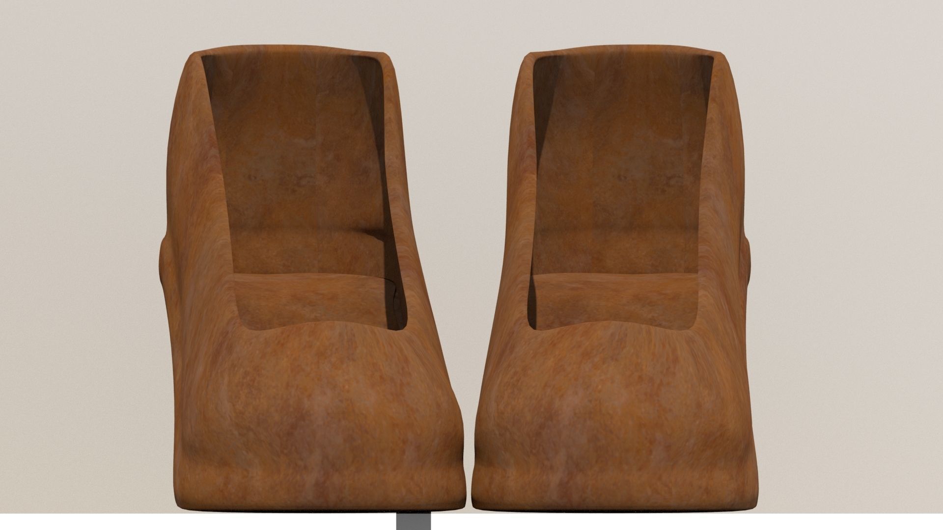 female shoe  Low-poly 3D model_1