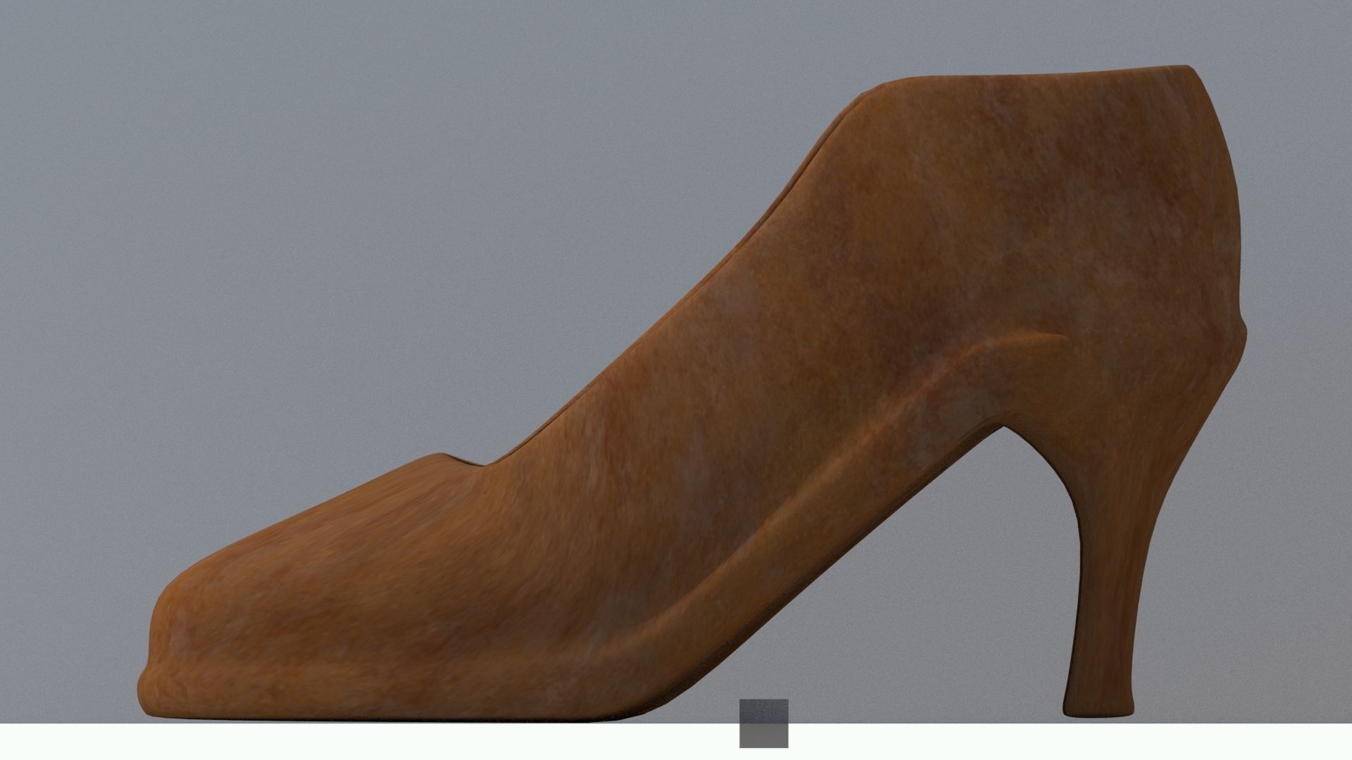 female shoe  Low-poly 3D model_7