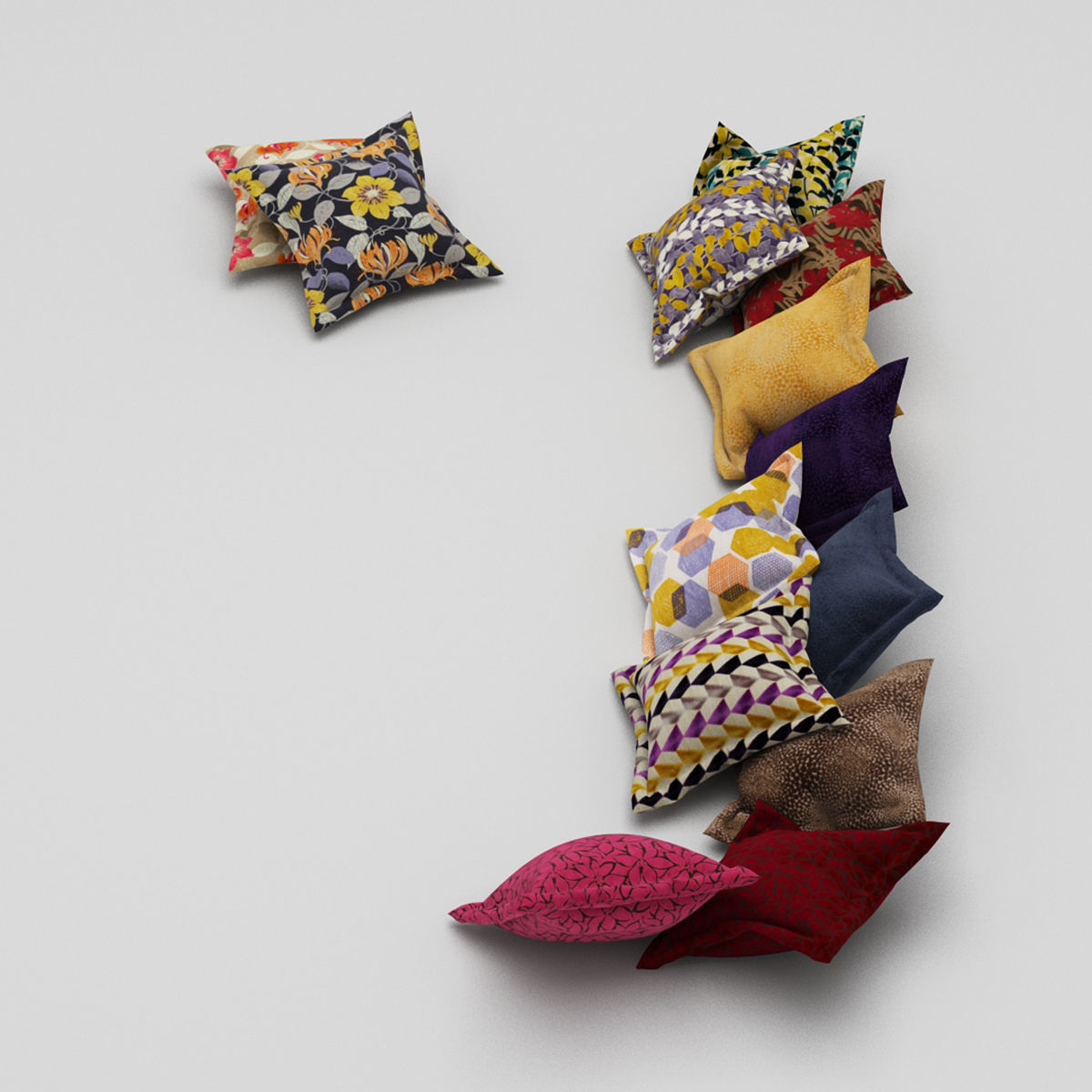 Pillows collection 37 3D model_1