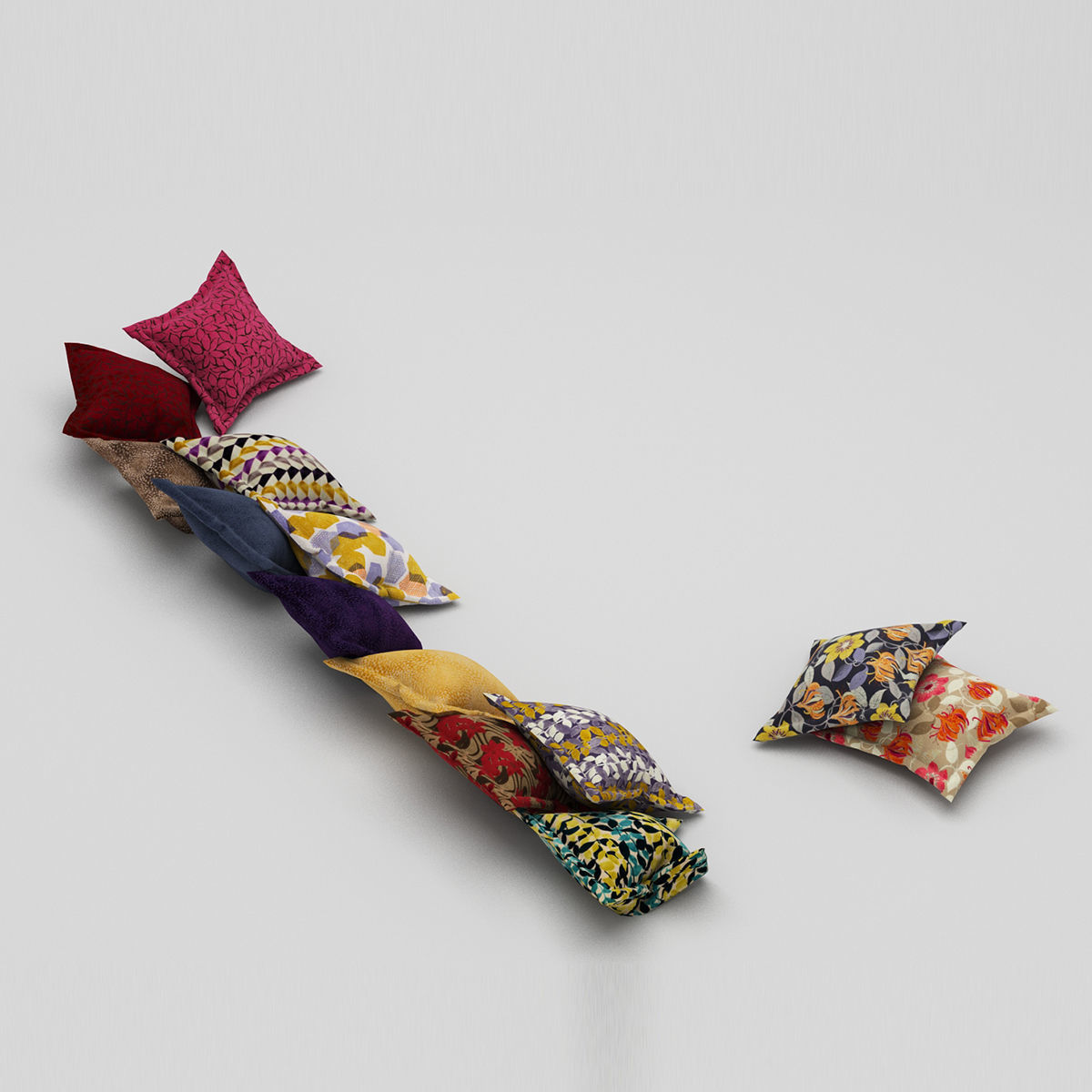 Pillows collection 37 3D model_4