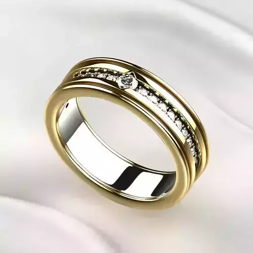 Mixed Gold Fashion Ring