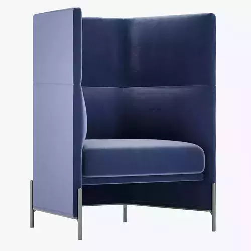 Algon High Back Chair- Arflex 3D Model - Nichetto Studio 3D model
