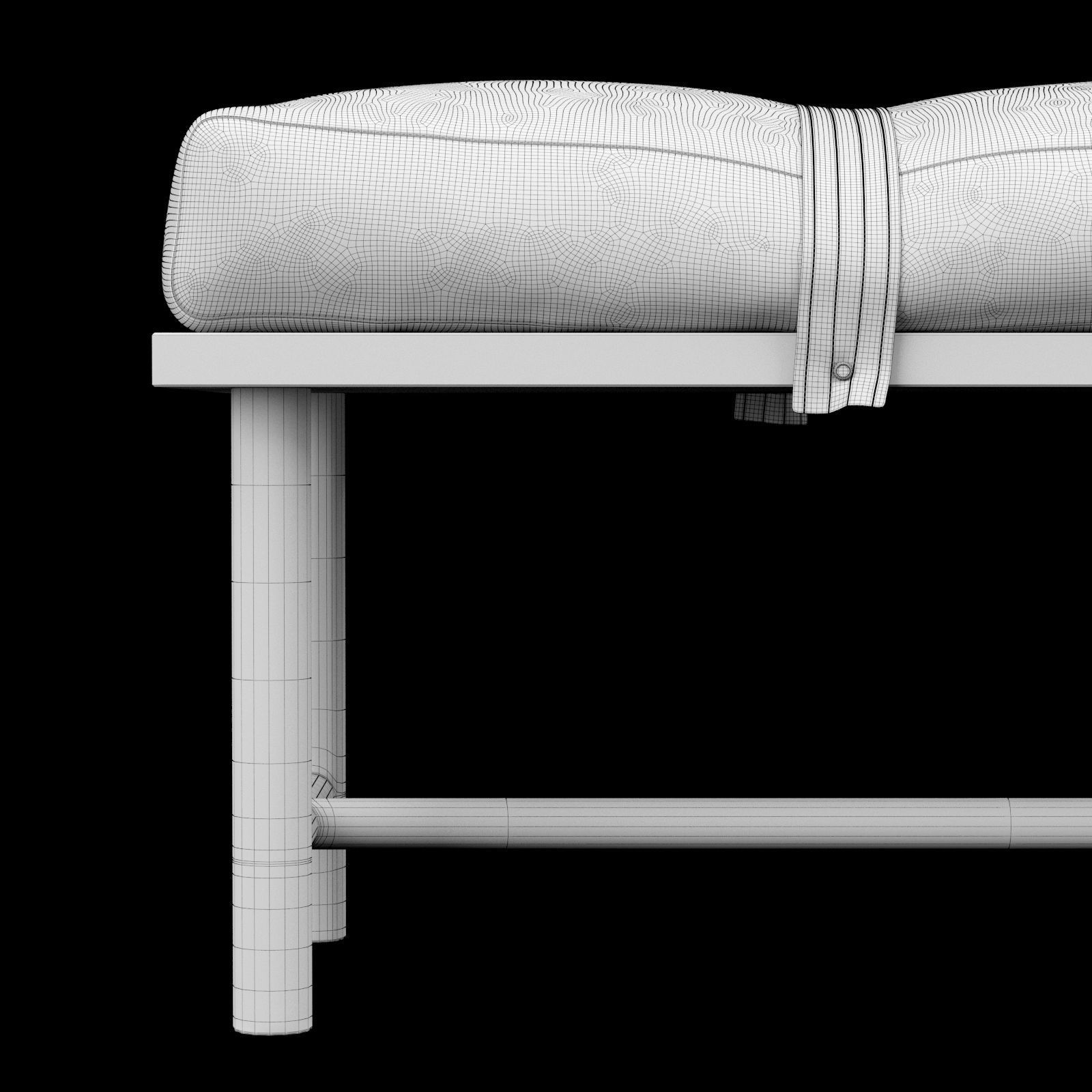 bed bench 3 3D model_11