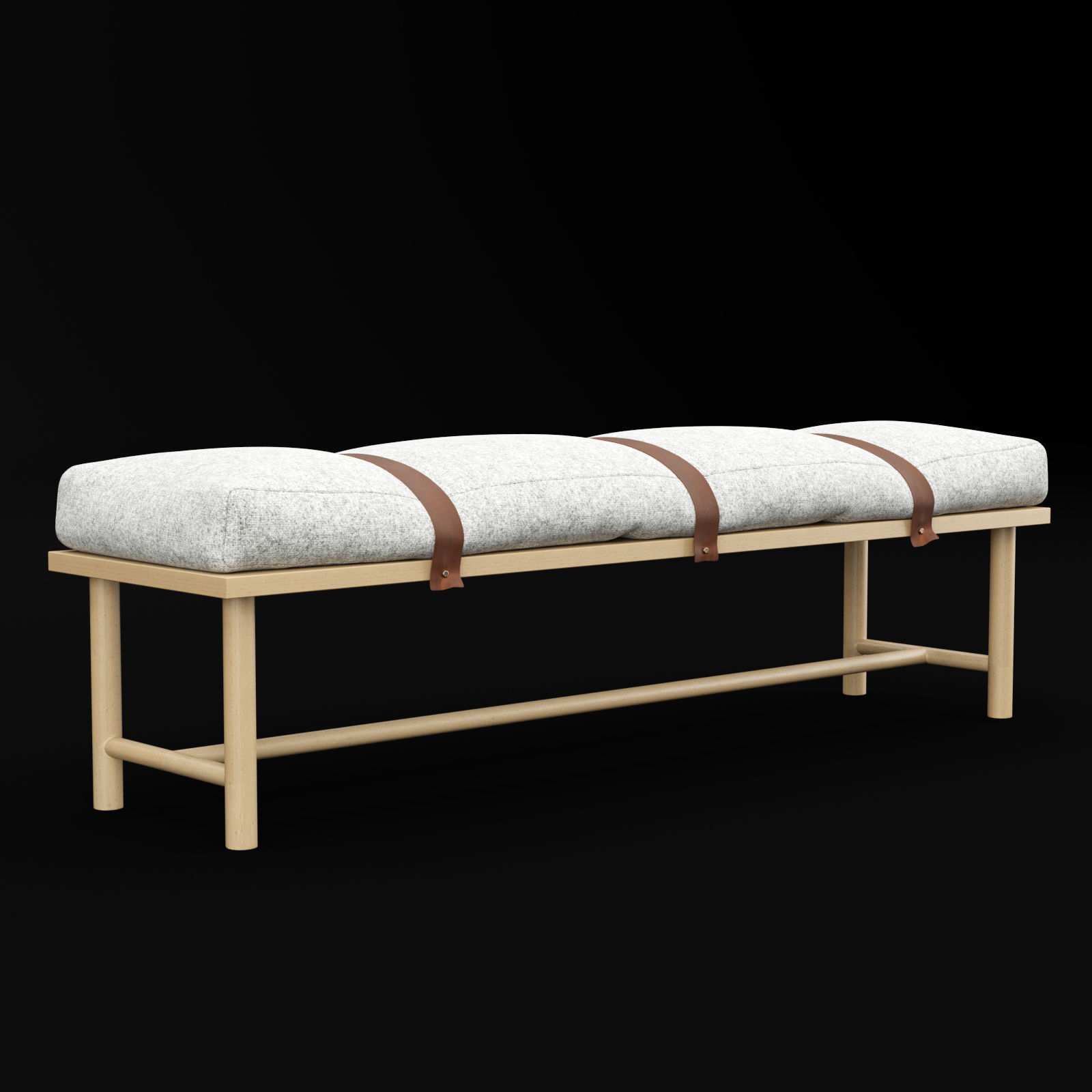 bed bench 3 3D model_6