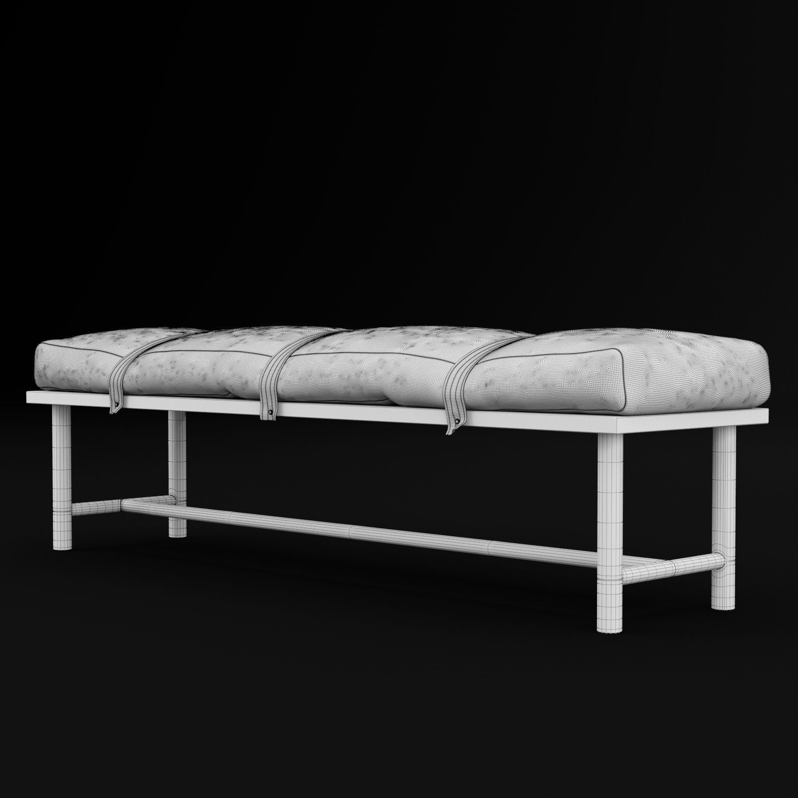 bed bench 3 3D model_9